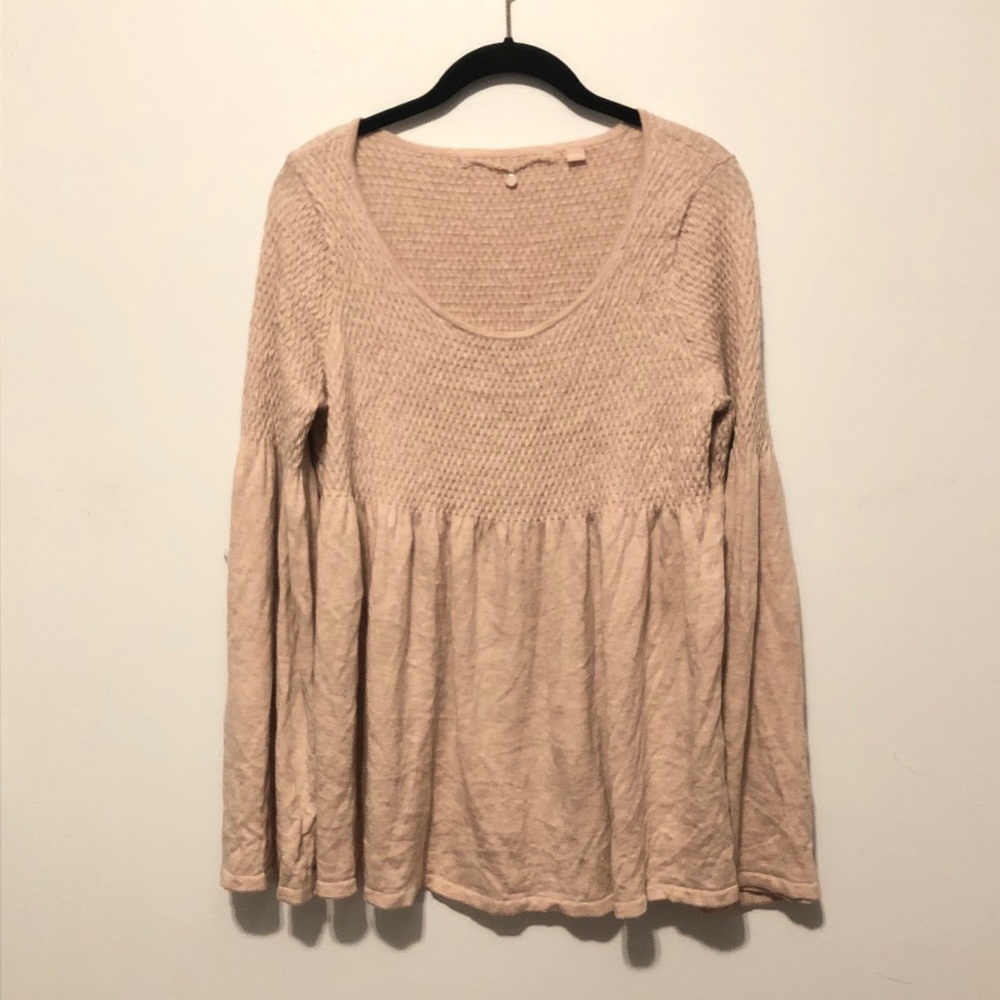Anthro Knitted & Knotted Esme Bell Sleeve Sweater - Picture 3 of 10
